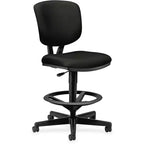 Tabouret d'atelier HON Volt, tissu noir