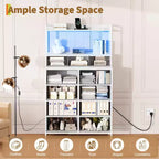 Commode intelligente à 11 tiroirs en tissu, organisateur de rangement industriel avec dispositif anti-basculement pour chambre à coucher, salon, placard