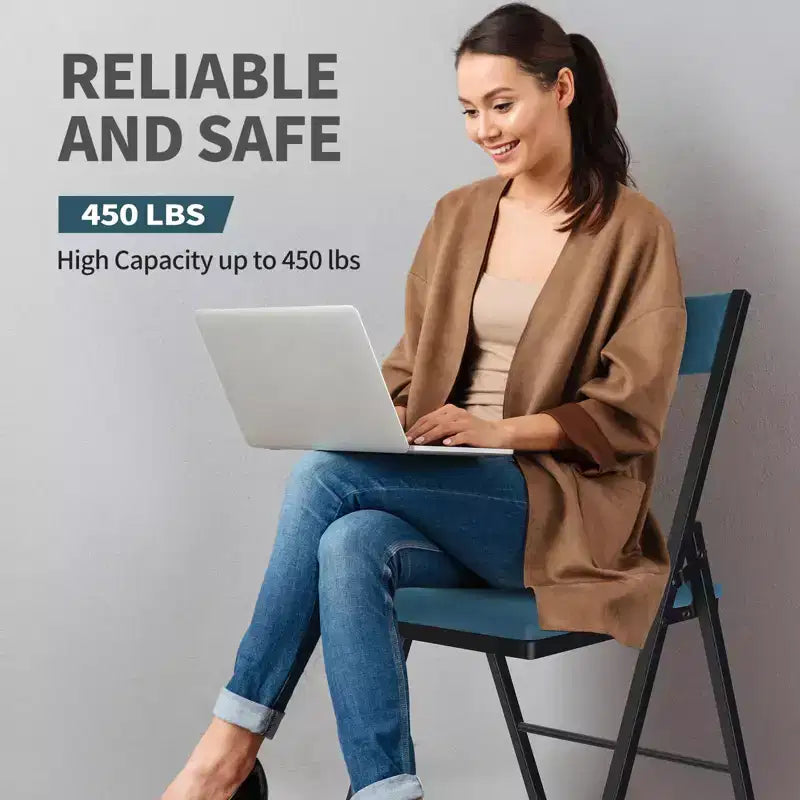 Chaise pliante rembourrée SUGIFT avec doubles charnières