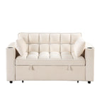 Canapé-lit multifonctionnel Roomfitters 58 4-en-1 avec porte-gobelet et port USB pour salon ou appartements