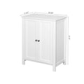 Meuble de rangement de salle de bain au sol avec double porte