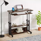Bureau portable réglable en hauteur avec support clavier