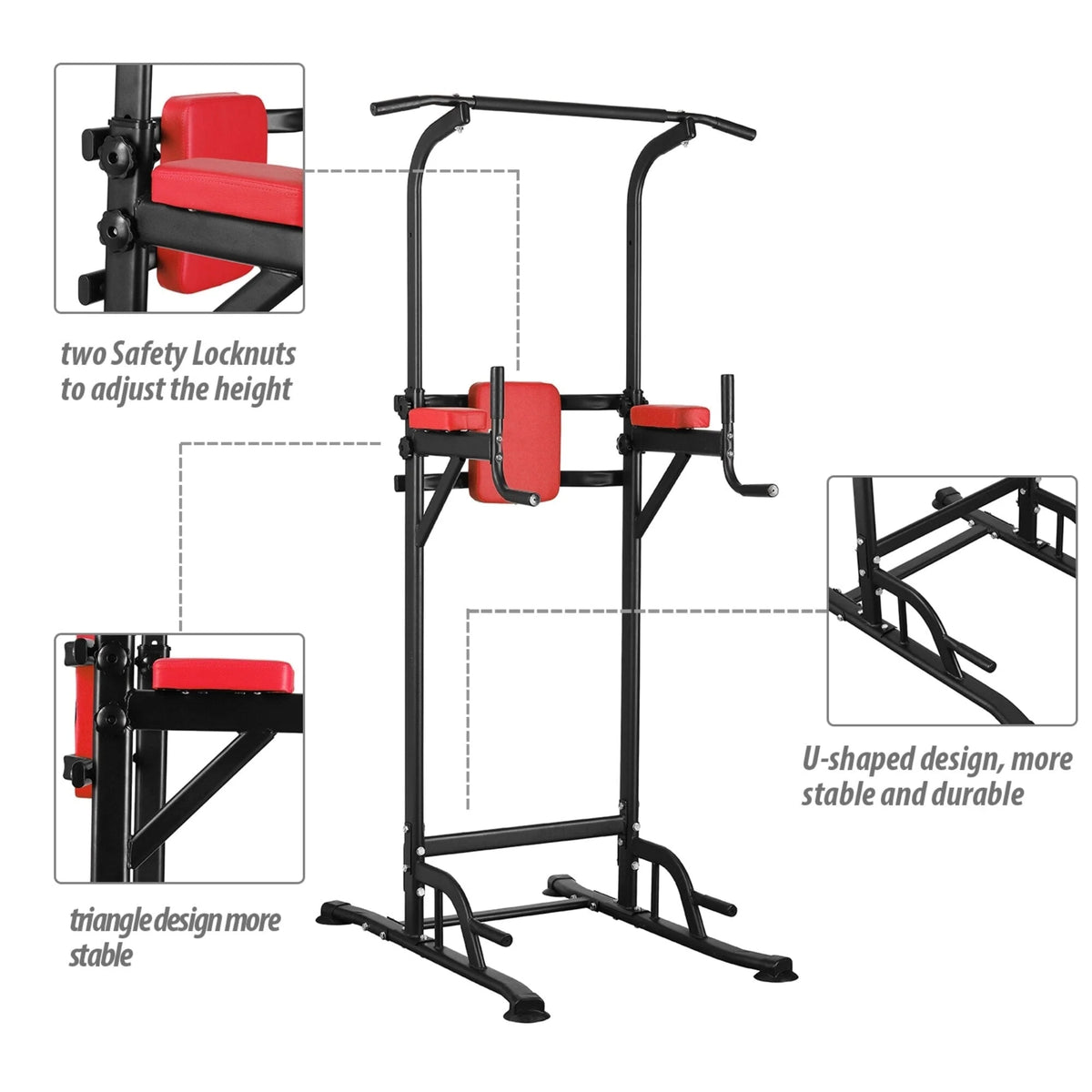 Tour de Musculation Multifonction Ainfox Power Tower pour la Maison
