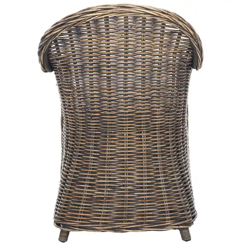 SAFAVIEH Sinja Fauteuil club en rotin jaune - 24 x 26 x 35 - 24x26x35H