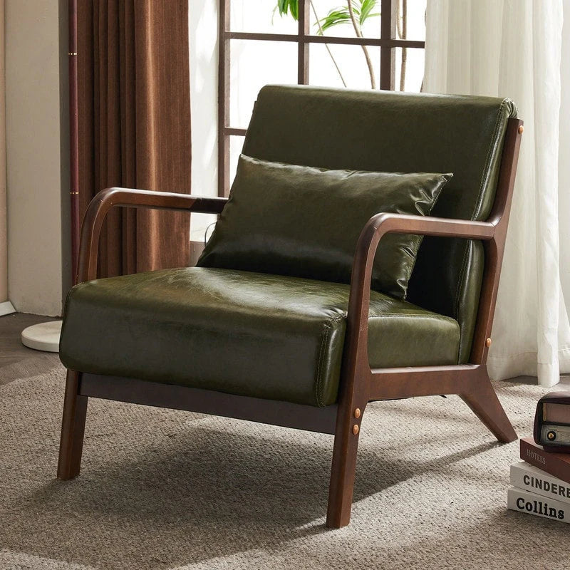 Fauteuil d'appoint rembourré Mid-Century Modern