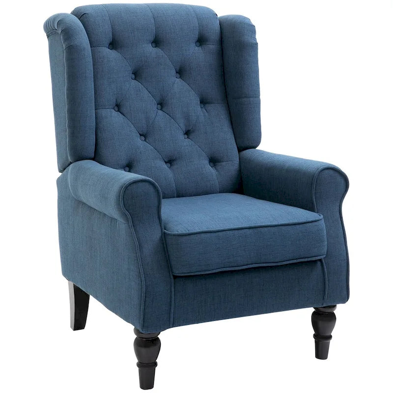 Fauteuil d'appoint à haut dossier enveloppant