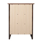 Table de chevet Daniel de style transitionnel en bois, à 3 tiroirs