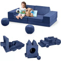 Canapé pour enfants 12 pièces, canapé de jeu modulaire pour enfants pour stimuler la créativité, canapé modulable, mobilier de chambre et de salle de jeux pour tout-petits, pour dormir et lire