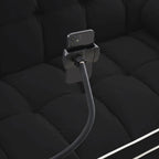 Canapé-lit convertible en velours 55'' 2 places avec lit gigogne, dossier inclinable, poches latérales et support de téléphone