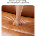 Fauteuil inclinable pour adultes, fauteuil inclinable manuel à bascule en similicuir, fauteuil inclinable pivotant à 360 degrés avec poche latérale, fauteuil inclinable simple, beige