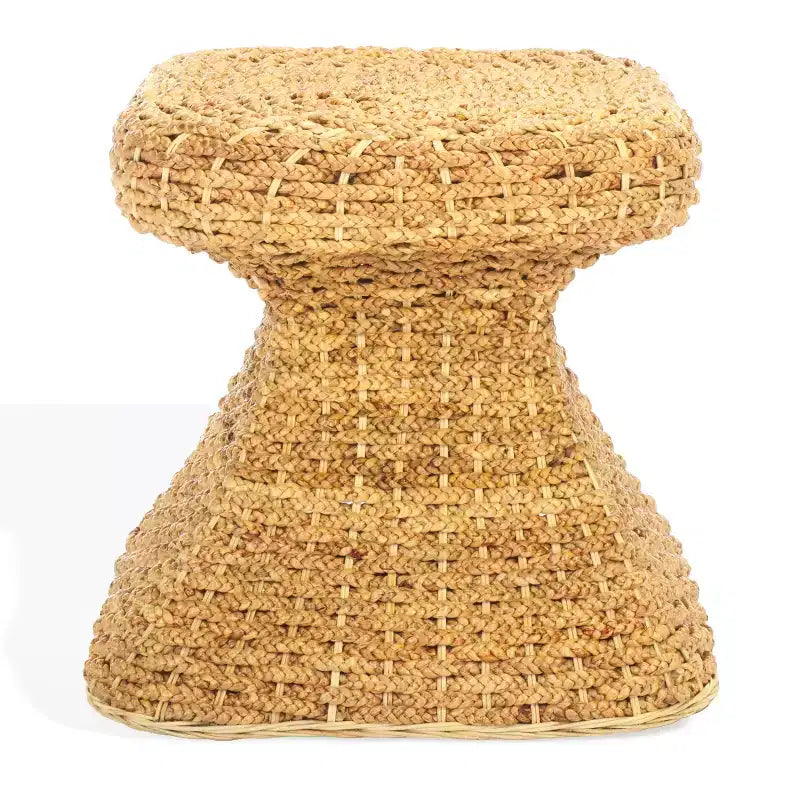 Table d'appoint Caprianna en jacinthe d'eau tressée - CWK2010 - Naturel - Safavieh Couture