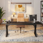 Bureau de direction de 70,8 pouces, grande station de travail de bureau d'ordinateur
