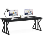 Bureau de direction de 70,8 pouces, grande station de travail de bureau d'ordinateur
