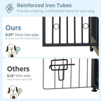 Meuble Cage pour Chien 70.86'' Grande Race Meuble TV avec Coussin & Deux Chambres (Sans Coussin)