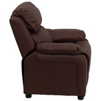 Fauteuil inclinable contemporain Flash Furniture de luxe rembourré pour enfants avec accoudoirs de rangement