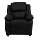 Fauteuil inclinable contemporain Flash Furniture de luxe rembourré pour enfants avec accoudoirs de rangement