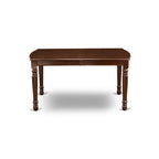 East West Furniture – Ensemble de salle à manger moderne – une table rectangulaire en bois et des chaises de salle à manger, acajou (Option de pièces)