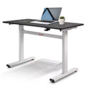 Bureau debout Sunny Health & Fitness Air-Drive avec levage pneumatique sans fil - Blanc