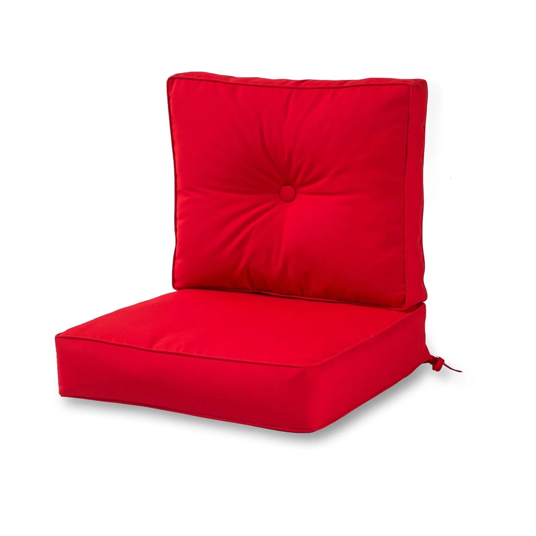 Ensemble de deux coussins d'extérieur haut de gamme Sunbrella pour assise profonde