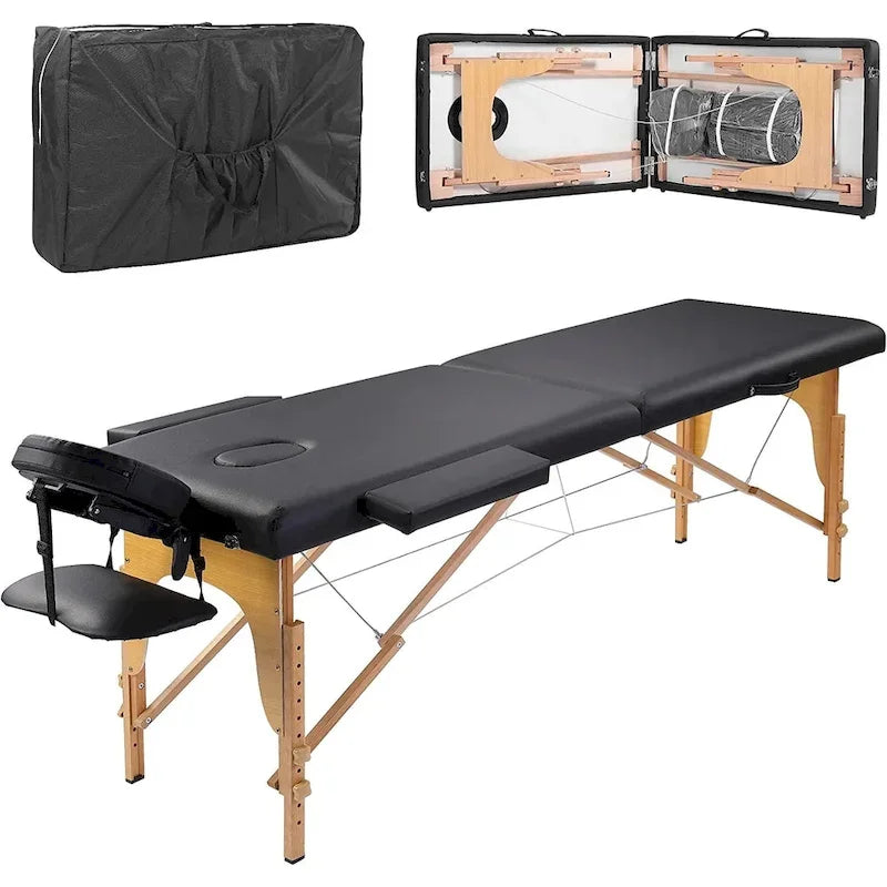 Table de massage portable de 84 pouces de long avec housse de transport
