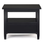 WYNDENHALL Norfolk Table d'appoint étroite de style transitionnel rectangulaire en bois massif, 35,5 cm de large – 35,5 cm de large