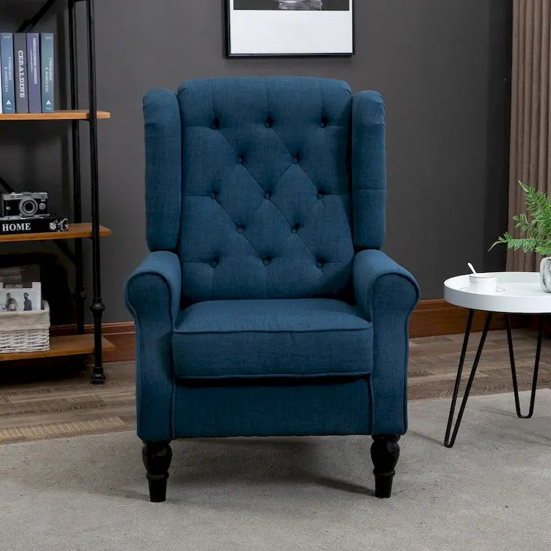 Fauteuil d'appoint à haut dossier enveloppant