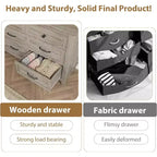 Commode pour Chambre, Commode Moderne en Bois à 6 Tiroirs, Meuble TV, Armoire en Bois, Commodes à 6 Tiroirs pour Chambre Salon