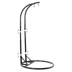 LeisureMod Fauteuil suspendu œuf 2 places avec support - Balançoire / hamac de patio en rotin osier pour extérieur/intérieur avec coussins