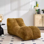 Pouf Okak de 150 cm, fauteuil pouf lounge épousant les courbes du corps avec éponge haute élasticité, canapé de sol léger pour salon, chambre