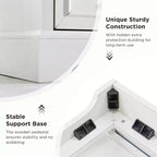 BALHAM TRADE-Tables de chevet lot de 2 avec station de recharge, 3 grands tiroirs, pour chambre à coucher ou salon