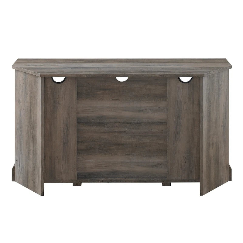 Meuble TV d'angle Middlebrook avec porte de grange coulissante de 52 pouces