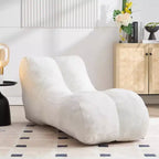 Pouf Okak de 150 cm, fauteuil pouf lounge épousant les courbes du corps avec éponge haute élasticité, canapé de sol léger pour salon, chambre