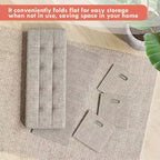 Banc de rangement pliant Ornavo Home de 101,6 cm avec tiroirs, parfait pour le salon, la chambre et l'entrée