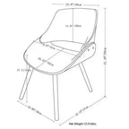 Chaise de salle à manger Malone Bentwood - WyndenHall