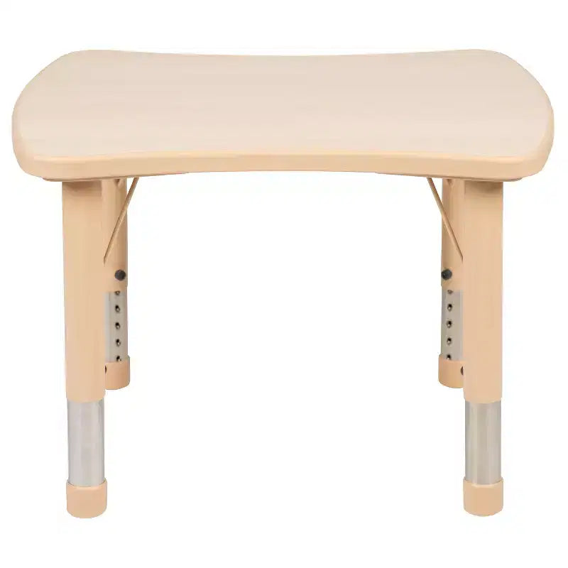 Flash Furniture 21,875 po (L) x 26,625 po (l) Table d'activités rectangulaire en plastique à hauteur réglable