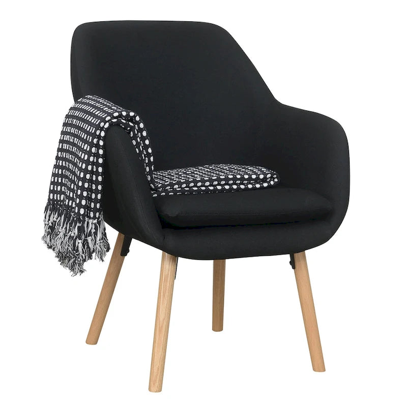Fauteuil d'appoint rembourré à oreilles Charlotte « Take a Seat » de Convenience Concepts