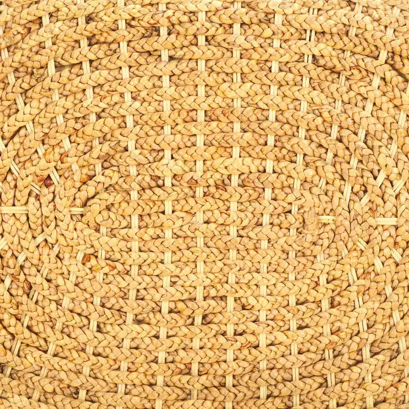 Table d'appoint Caprianna en jacinthe d'eau tressée - CWK2010 - Naturel - Safavieh Couture