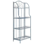 SAFAVIEH Bryn Étagère de boulanger d'extérieur victorienne en fer forgé à 4 niveaux - 63,5 cm l x 38,1 cm P x 160 cm H - 25L x 15P x 63H