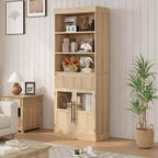 Élément haut de cuisine de 178 cm avec portes vitrées et tiroir - Rangement polyvalent pour le salon, le bureau, la salle à manger et l'entrée