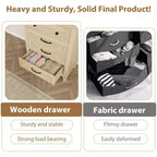 Commode pour chambre à coucher avec 4 tiroirs Meuble de rangement en bois pour placard Organisateur de rangement pour couloir, salon et bureau