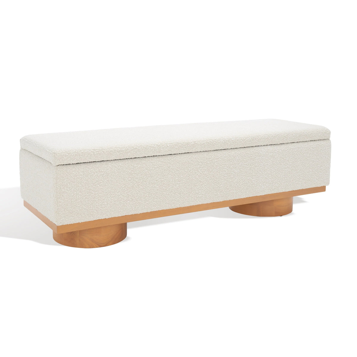 Banc de rangement Sunneva Boucle SAFAVIEH Couture - 61 po L x 20 po P x 19 po H - 61Lx20Px19H