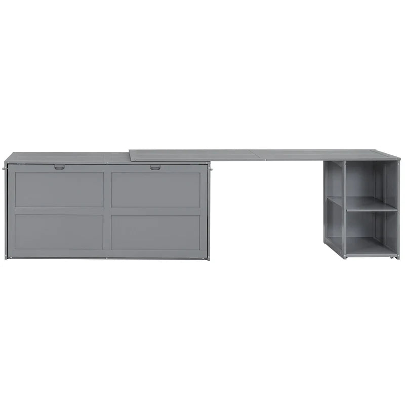 Lit escamotable Queen Size avec bureau rotatif