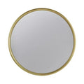 Miroir mural rond doré de 11 pouces avec cadre en fer