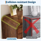 Commode à 6 tiroirs GustoWave, commode en bois avec pieds en métal et kit anti-basculement, meuble de rangement à coins arrondis pour chambre ou salon
