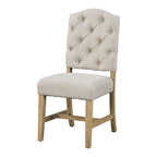 Ensemble de salle à manger 5 pièces en bois de style rétro avec table ronde extensible et 4 chaises, finition bois naturel vieilli