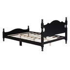 Cadre de lit plateforme en bois Queen Size Whisen, lit plateforme avec support à lattes en bois