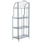 SAFAVIEH Bryn Étagère de boulanger d'extérieur victorienne en fer forgé à 4 niveaux - 63,5 cm l x 38,1 cm P x 160 cm H - 25L x 15P x 63H