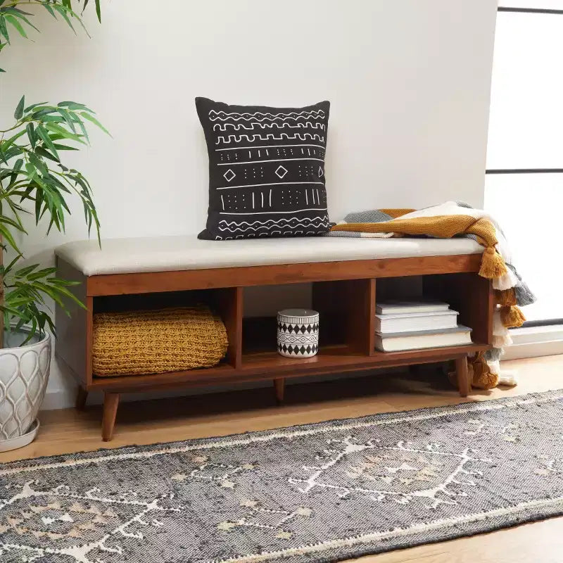Banc ouvert Cricket avec coussin - BCH5000 - Safavieh