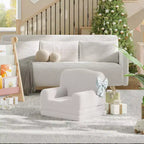 Canapé et fauteuil pour enfants 2-en-1 – Sofa en mousse pliable pour tout-petits