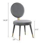 Ensemble de table et de chaises de salle à manger rondes Morden Fort Modern Luxury 5 pièces